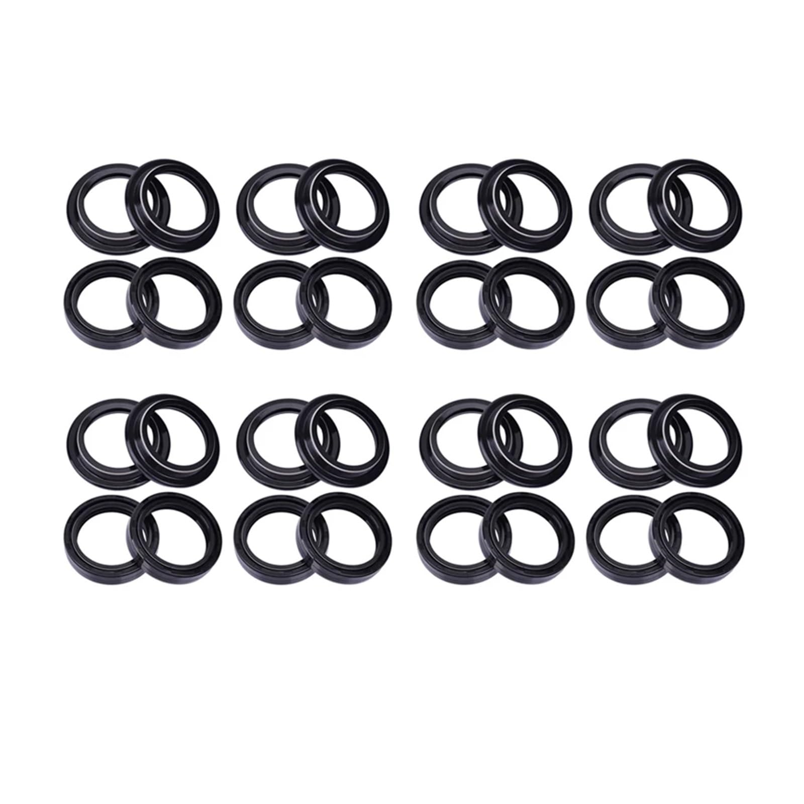 41x54x11 Gabel Dämpfer Öl Dichtung 41 54 Staub Abdeckung for ZX D1-D2-D3-E1 ZX6 ZZ-R600 ZZR600 ZZ-R 600 ZR7 ZR 7(16pc Seal 16pc Cover) von LOWBDGFU