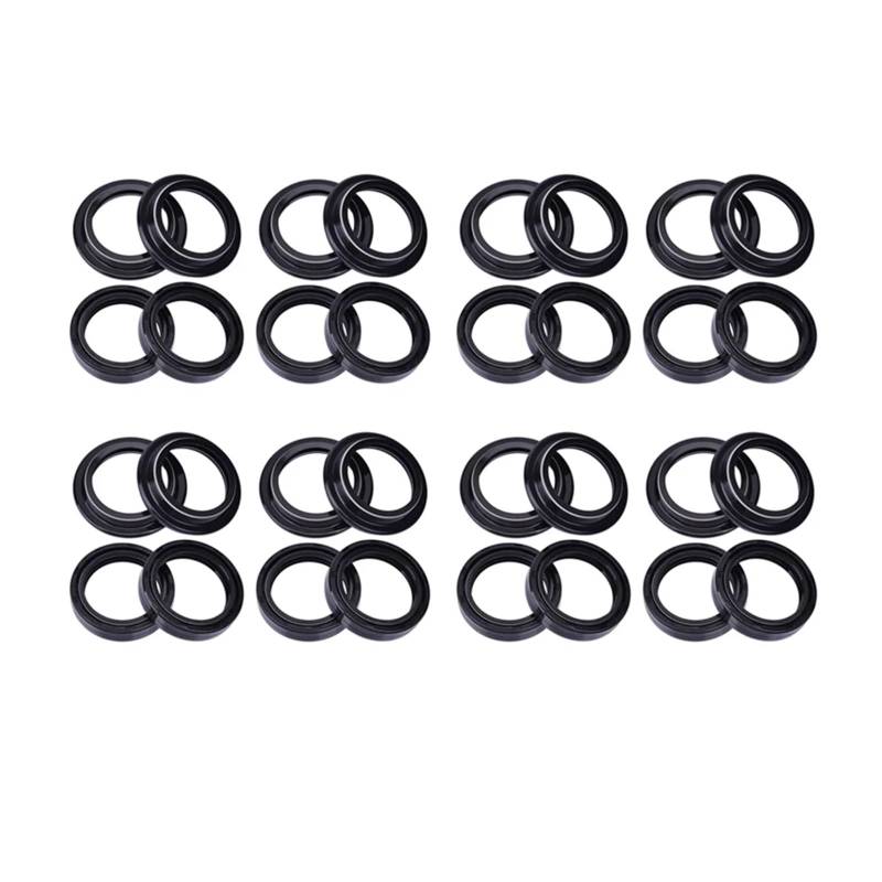 41x54x11 Gabel Dämpfer Öl Dichtung 41 54 Staub Abdeckung for ZX D1-D2-D3-E1 ZX6 ZZ-R600 ZZR600 ZZ-R 600 ZR7 ZR 7(16pc Seal 16pc Cover) von LOWBDGFU