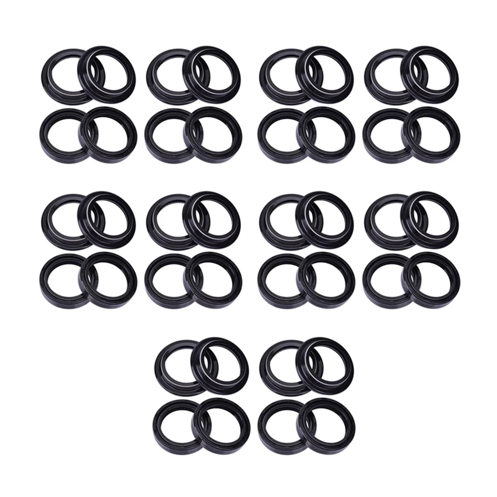 41x54x11 Gabel Dämpfer Öl Dichtung 41 54 Staub Abdeckung for ZX D1-D2-D3-E1 ZX6 ZZ-R600 ZZR600 ZZ-R 600 ZR7 ZR 7(20pc Seal 20pc Cover) von LOWBDGFU