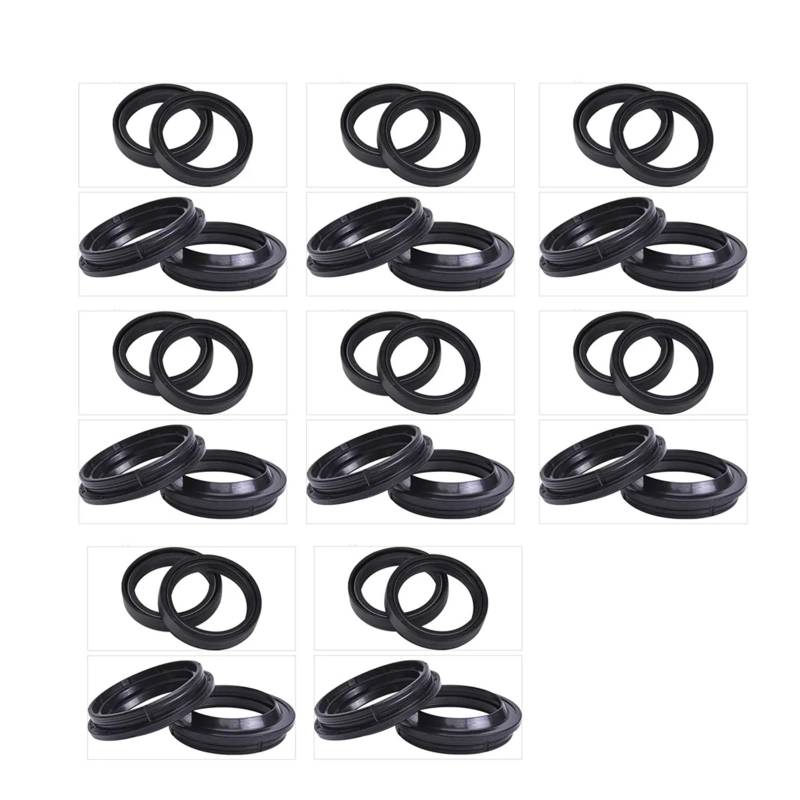 50x63x11 50 63 11 Motorrad Vorne Stoßdämpfer Gabel Dämpfer Öl Dichtung 50 * 63 Staub Abdeckung Lip for SMR125 2T MX144 MX 144 SMR 125(16pc Seal 16pc Cover) von LOWBDGFU