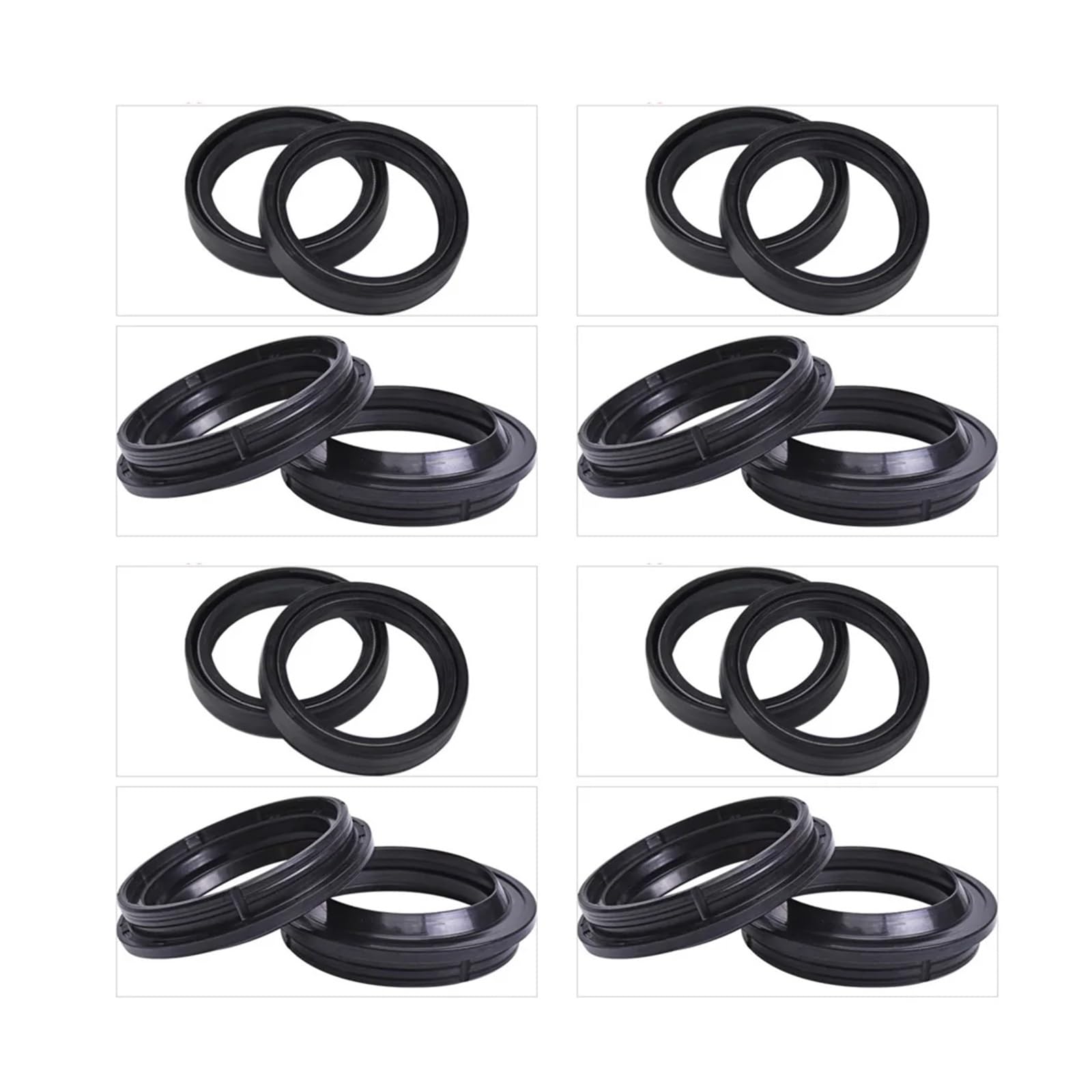 50x63x11 50 63 11 Motorrad Vorne Stoßdämpfer Gabel Dämpfer Öl Dichtung 50 * 63 Staub Abdeckung Lip for SMR125 2T MX144 MX 144 SMR 125(8pc Seal 8pc Cover) von LOWBDGFU