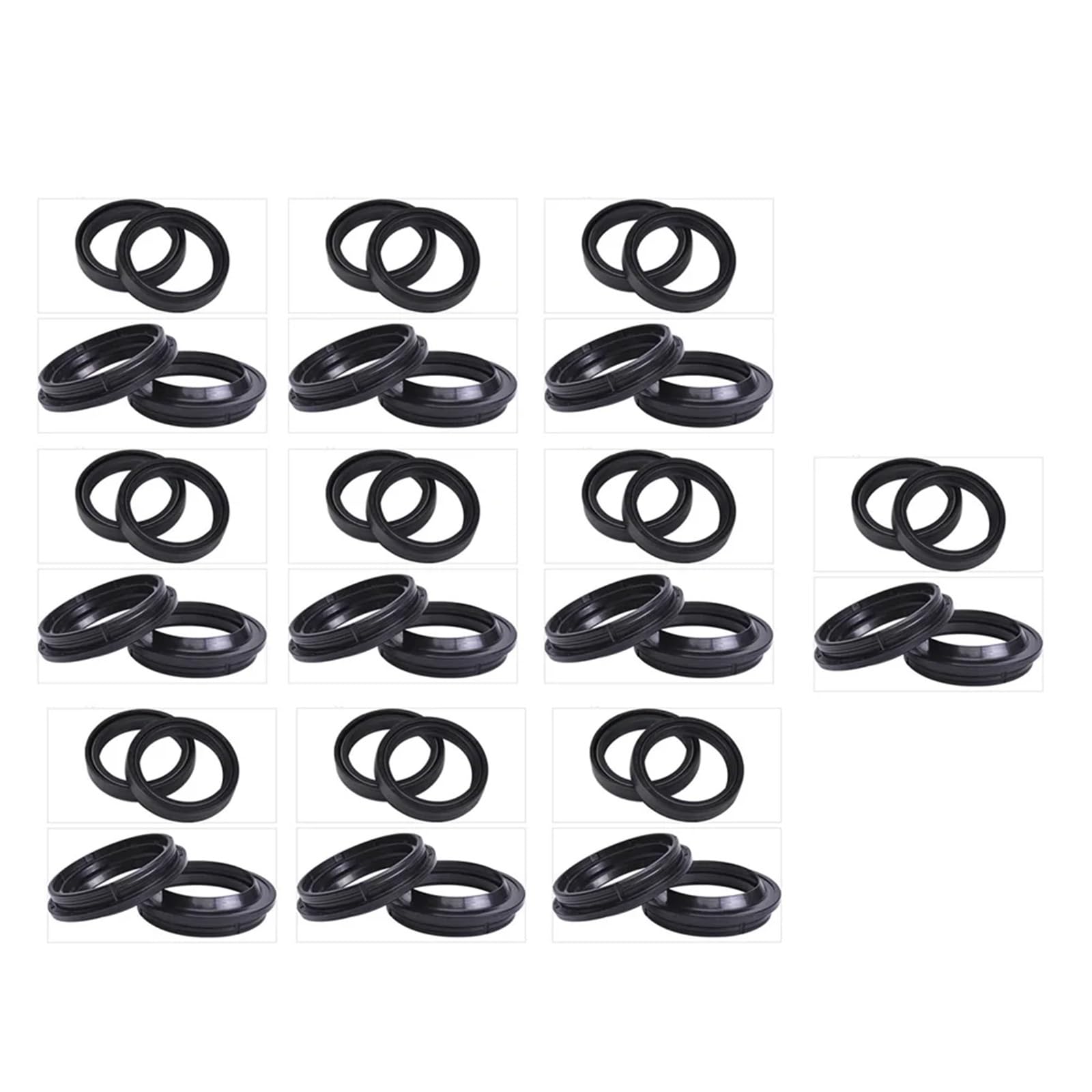 50x63x11 Motorrad Vorne Schock Gabel Dämpfer Öl Dichtung 50 63 Staub Abdeckung Lip for 1000 ETV ABS 1000 2002-09 ETV1000(20pc Seal 20pc Cover) von LOWBDGFU