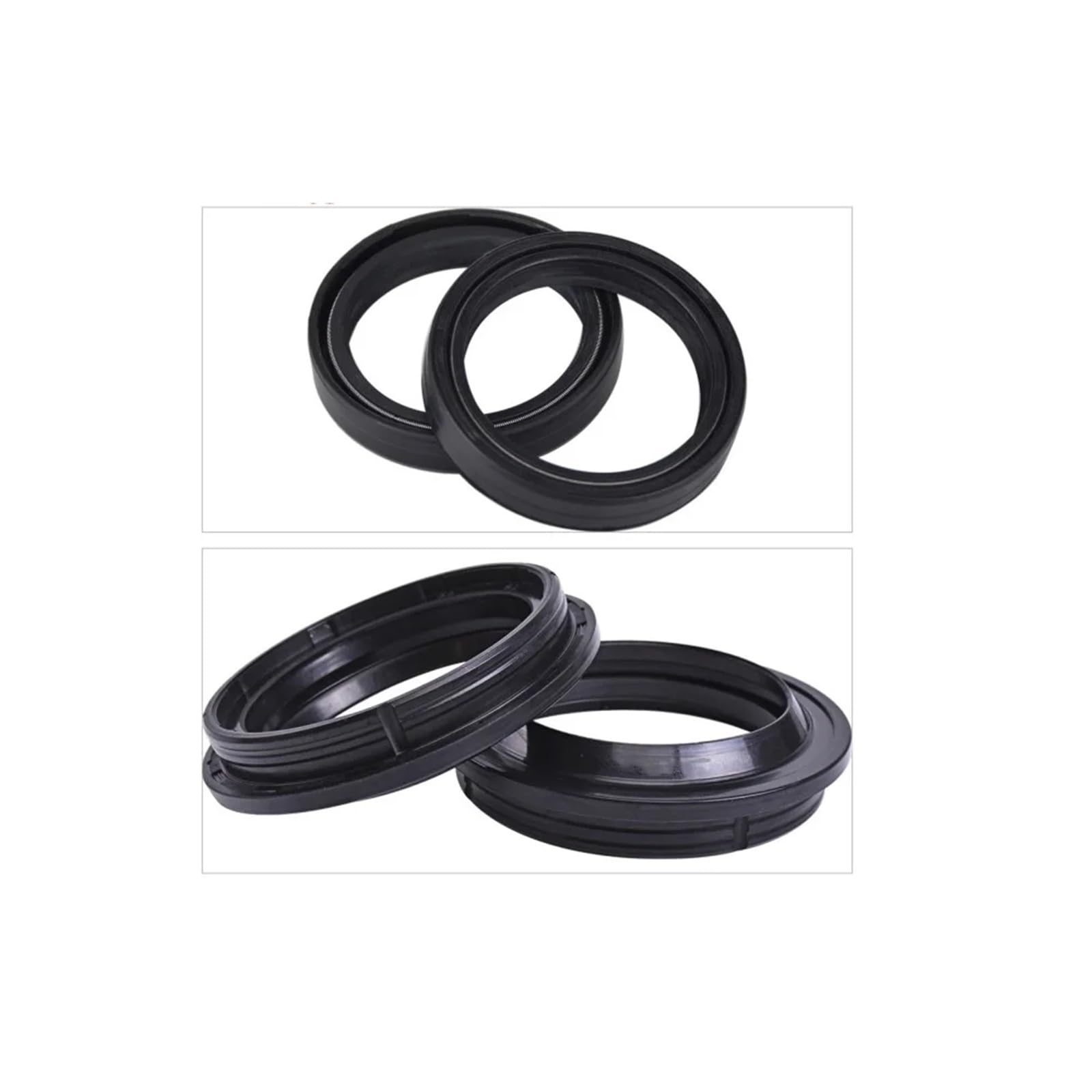 50x63x11 Motorrad Vorne Schock Gabel Dämpfer Öl Dichtung 50 63 Staub Abdeckung Lip for 1000 ETV ABS 1000 2002-09 ETV1000(2pc Seal 2pc Cover) von LOWBDGFU