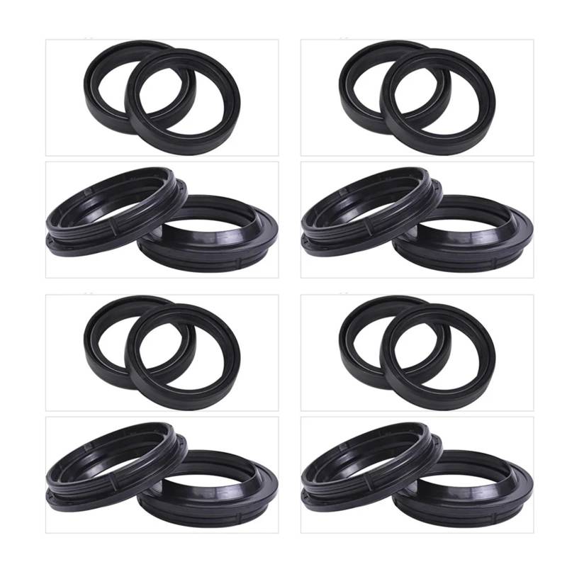 50x63x11 Motorrad Vorne Schock Gabel Dämpfer Öl Dichtung 50 63 Staub Abdeckung Lip for 1000 ETV ABS 1000 2002-09 ETV1000(8pc Seal 8pc Cover) von LOWBDGFU