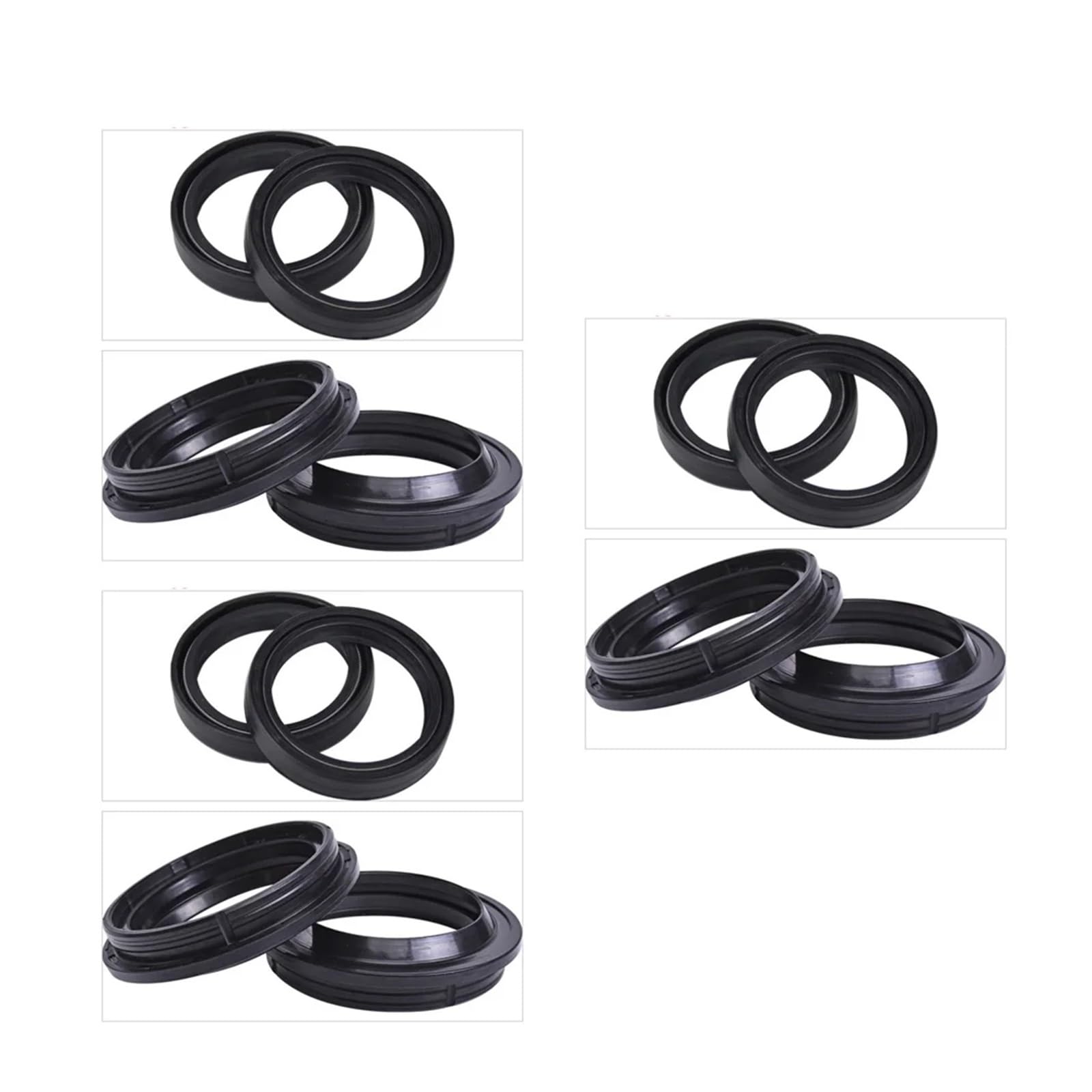 50x63x11 Motorrad Vorne Stoßdämpfer Gabel Dämpfer Öl Dichtung und Staub Abdeckung Lip for tnt899 2008-2017 TRE899 TRE899K tnt TRE 899(6pc Seal 6pc Cover) von LOWBDGFU