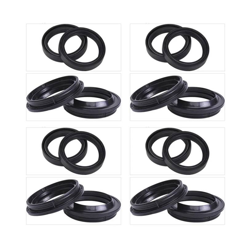 50x63x11 Motorrad Vorne Stoßdämpfer Gabel Dämpfer Öl Dichtung und Staub Abdeckung Lip for tnt899 2008-2017 TRE899 TRE899K tnt TRE 899(8pc Seal 8pc Cover) von LOWBDGFU