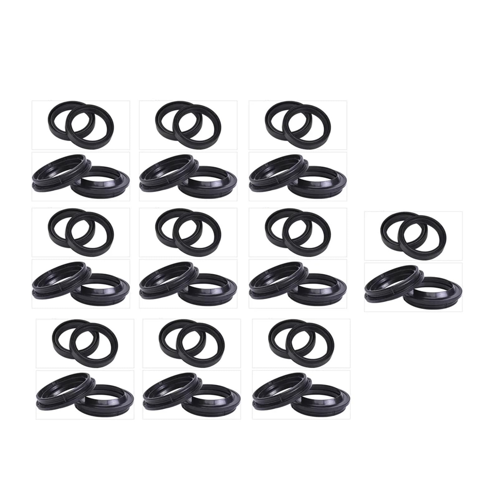 50x63x11 NBR Motorrad Front Shock Gabel Dämpfer Öl Dichtung 50 63 Staub Abdeckung Lip for SM449 SM449R 449 510 SM510 SM510R(20pc Seal 20pc Cover) von LOWBDGFU