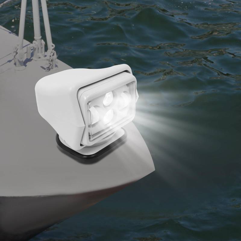 LOYEMAADE Magnetfuß Suchlicht Mit Fernbedienung,Boot Suchscheinwerfer,Multi Winkel Beleuchtung Outdoor Arbeitslampe Suchscheinwerfer für Boote,Geländewagen, Lastwagen, Motorräder von LOYEMAADE