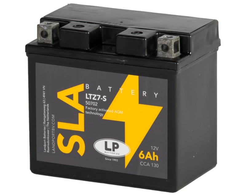 LANDPORT Batterie 12V 6Ah LTZ7-S SLA kompatibel für AJP PR5 250 Enduro Aprilia Aprilia AF1, SR 50, Baotian BT49QT, Beta RR 125, 300, Gas Gas EC 250 Racing von LP BATTERIES