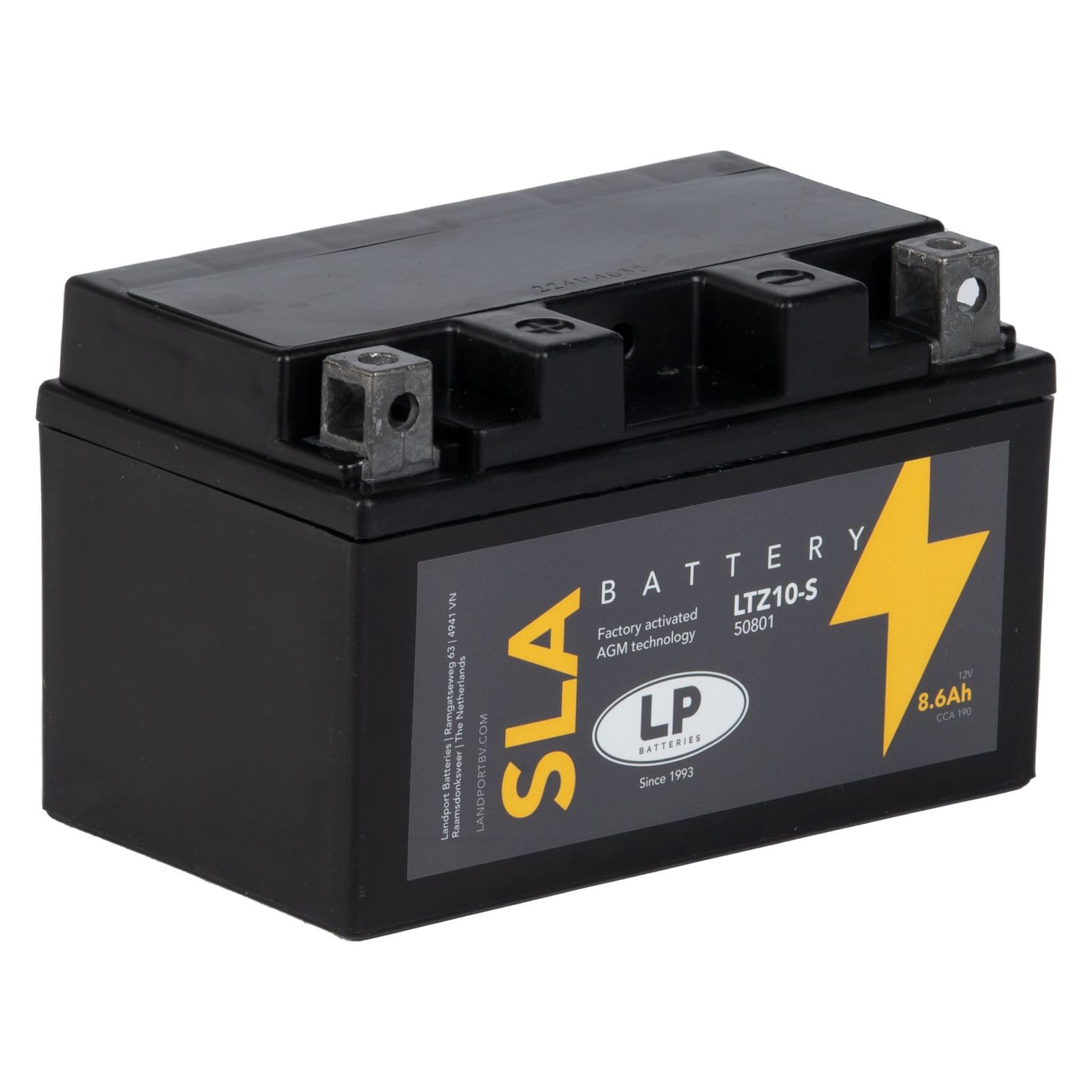 LANDPORT Batterie 12V 8,6Ah SLA LTZ10-S SLA kompatibel mit Aprilia Mojito, RSV4 1000 Factory, BMW S 1000 RR, Honda CB 1000 F Super Four von LP BATTERIES