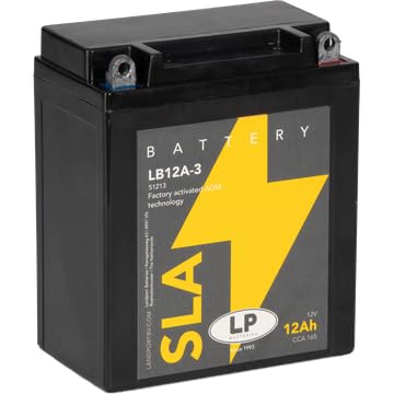 LANDPORT Batterie MS LB12A-3 12V 12Ah, 135x80x160mm kompatibel für Aprilia Atlantic, BMW F 650 GS, Honda CB 1100, Kawasaki EN 500 C, Peugeot Elyseo von LP BATTERIES