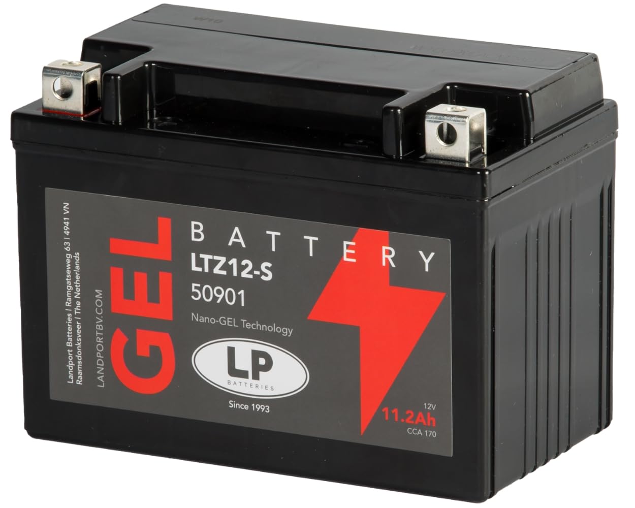 LP Motorrad-Gel-Batterie LTZ12-S (12V 11,2 Ah) von LP BATTERIES