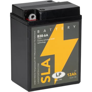 LP Motorrad SLA Batterie B38-6A (6V 13Ah) von LP BATTERIES