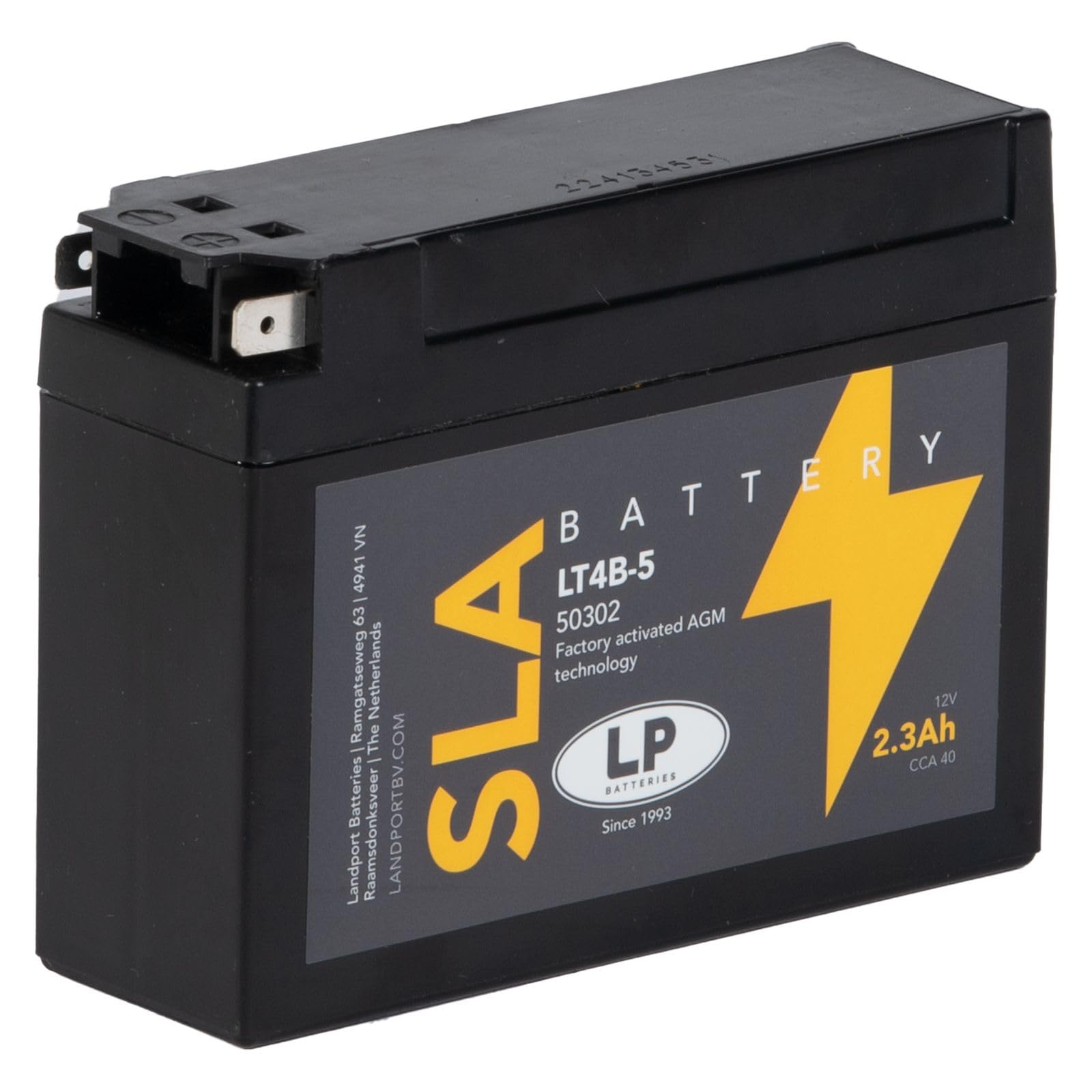 Motorrad Powersport SLA Batterie 12V 2,3Ah (10 Std.) 40CCA Landport - MS LT4B-5 von LP BATTERIES