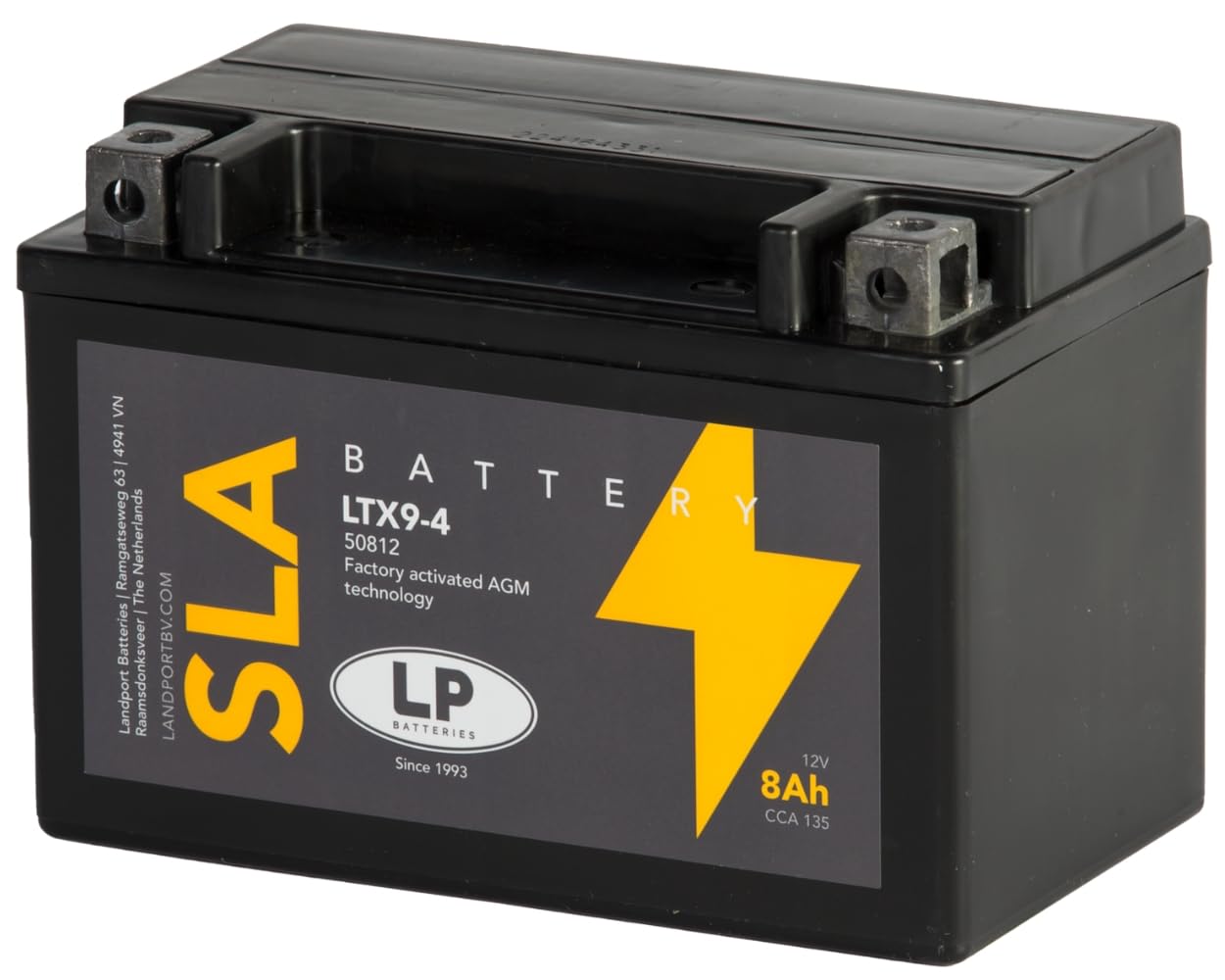 Motorrad Powersport SLA Batterie 12V 8Ah (10 Std.) 135CCA Landport - MS LTX9-4 von LP BATTERIES