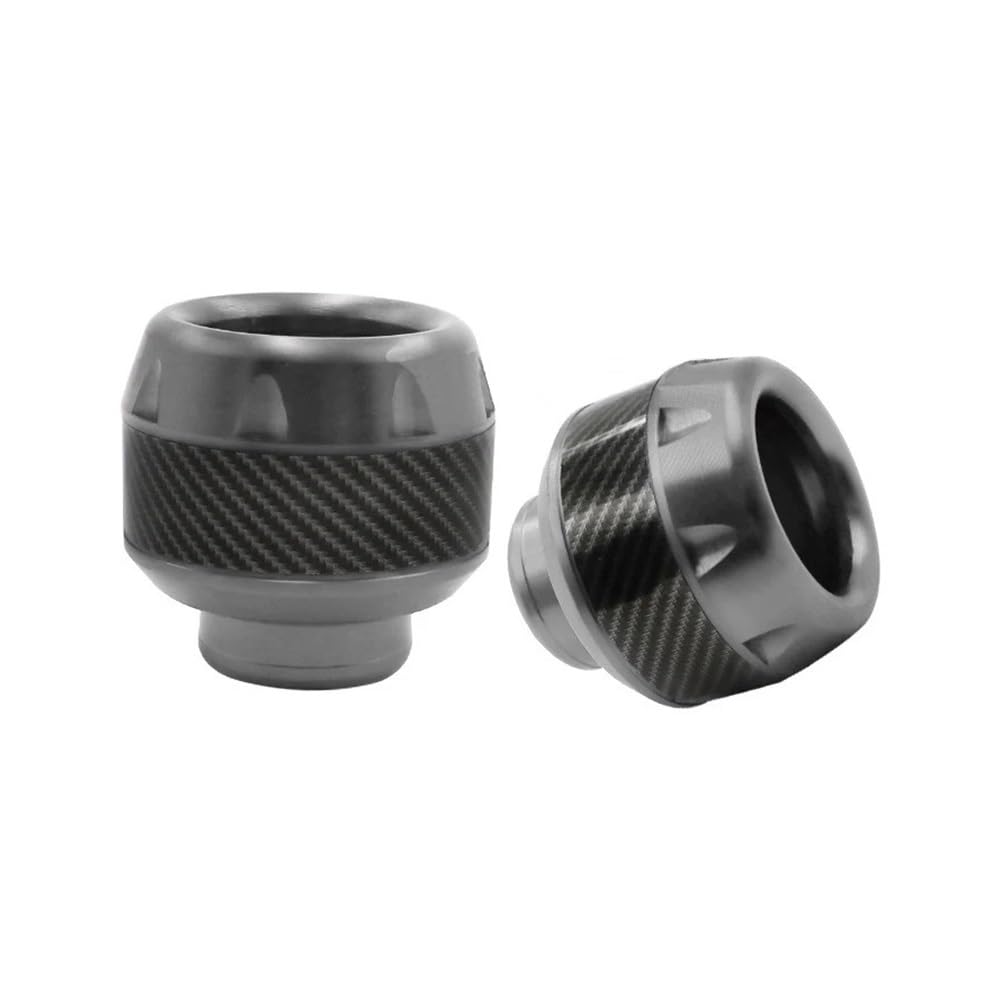 LPBRMDJW Motorrad-Rahmenschieber 2 stücke Universal Motorrad Rahmen Slider Aluminium Legierung Gabel Tasse Fallende Quetschschutz Carbon Faser von LPBRMDJW