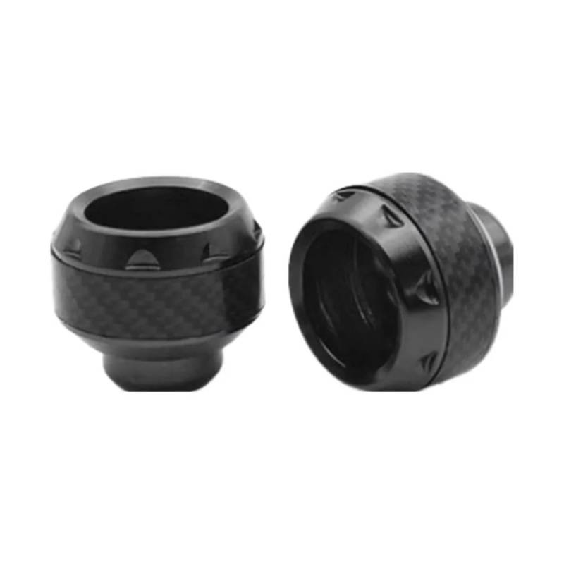 LPBRMDJW Motorrad-Rahmenschieber 2PCS Brennen Titan Motorrad Rahmen Slider Aluminium Gabel Tasse Fallende Quetschschutz Carbon Faser von LPBRMDJW