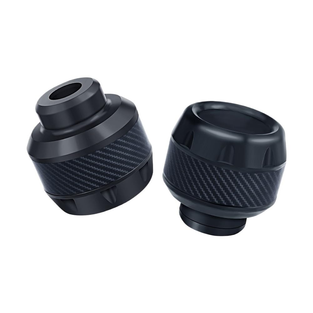 LPBRMDJW Motorrad-Rahmenschieber Motorrad Rahmen Slider Motorrad Fallen Quetschschutz Carbon Faser Aluminium Legierung Vordere Gabel Tasse Für Motorrad von LPBRMDJW