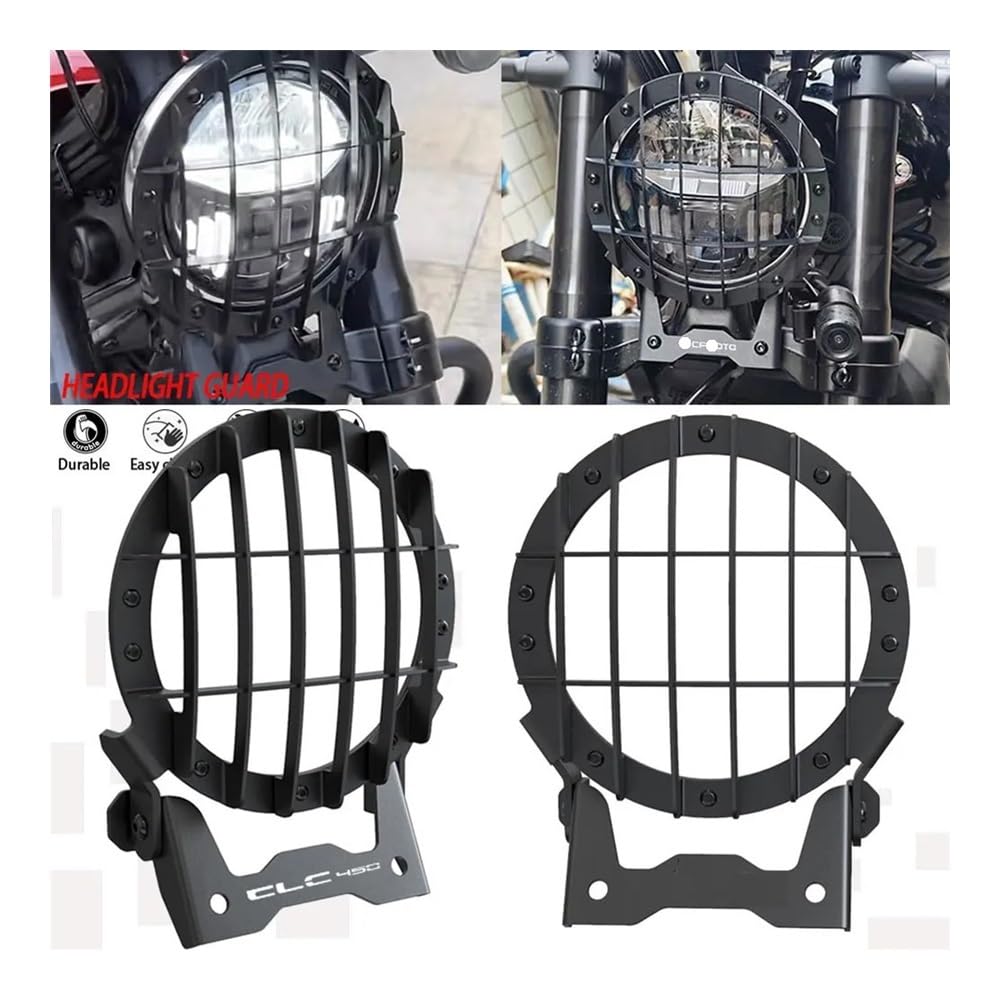 LPBRMDJW Motorrad-Scheinwerferschutzgitter Motorrad Zubehör Scheinwerfer Schutz Cover Schutz Grill FÜR CFMOTO CF Moto CLC450 Bobber 450 CL-C 2023 CLC 450 Bobber 2024 von LPBRMDJW