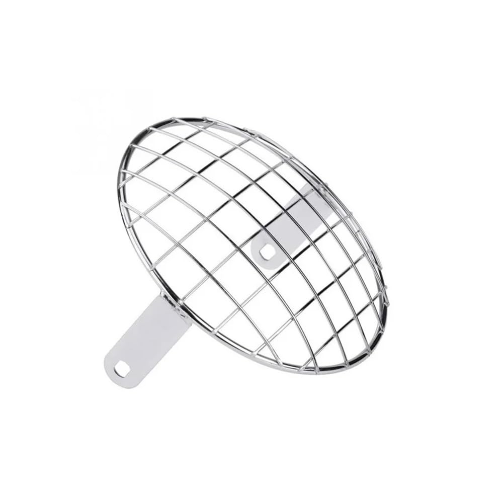 LPBRMDJW Motorrad-Scheinwerferschutzgitter Universal Für Ha&rley Für triu&mph Für h&ond&a Scheinwerfer Mesh Grille Lampenschirm 7INC Metall Motorrad Scheinwerfer Schutz Abdeckung von LPBRMDJW