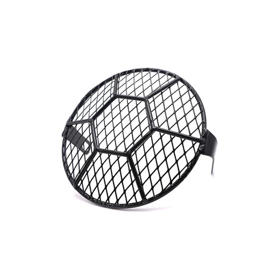 Motorrad-Scheinwerferschutzgitter 7 "Motorrad Scheinwerfer Mesh Grill Schutz Front Lampe Mesh Grille Abdeckung Schutz Für Cafe Racer Cruiser Scheinwerfer Abdeckung von LPBRMDJW