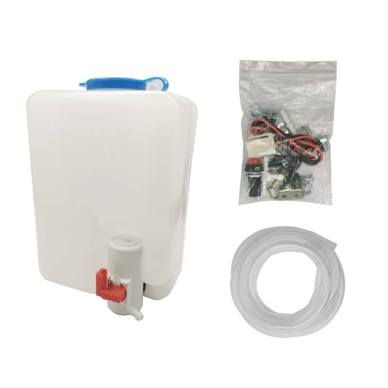 Universal Auto Scheibenwaschanlage Pumpe Kit Scheibenwaschanlage Pumpe Reservoir Kit 12V von LPFIDI