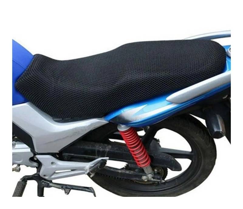 Mesh Stoff Sitz Abdeckung Motorrad-Zubehör, Motorrad-Sitzbezug, Atmungsaktiv, Sonnenfest, rutschfest, Bequem, Motorrad-Sitzbezug von LPFTHNDJK