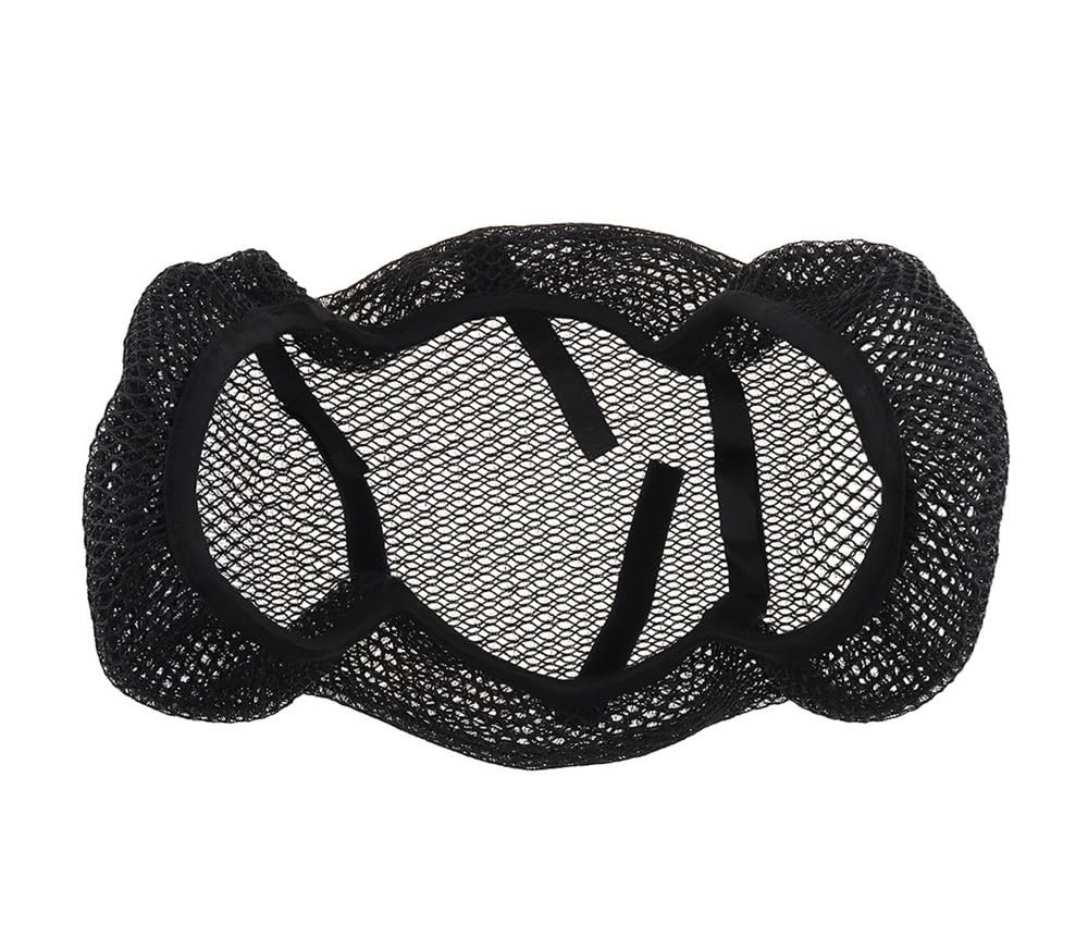 Mesh Stoff Sitz Abdeckung Motorrad-Zubehör-Sitzbezug, 3D-schwarzes Mesh, Atmungsaktiv, Sonnenfest, rutschfest, Bequem, Langlebig, Motorrad-Schutzsitzbezug von LPFTHNDJK