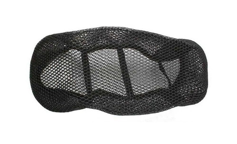 Mesh Stoff Sitz Abdeckung Motorradzubehör, Schwarzer 3D-Mesh-Sitzbezug, Atmungsaktiv, rutschfest, Bequem, Sonnenschutz, Motorrad-Schutzsitzbezug von LPFTHNDJK