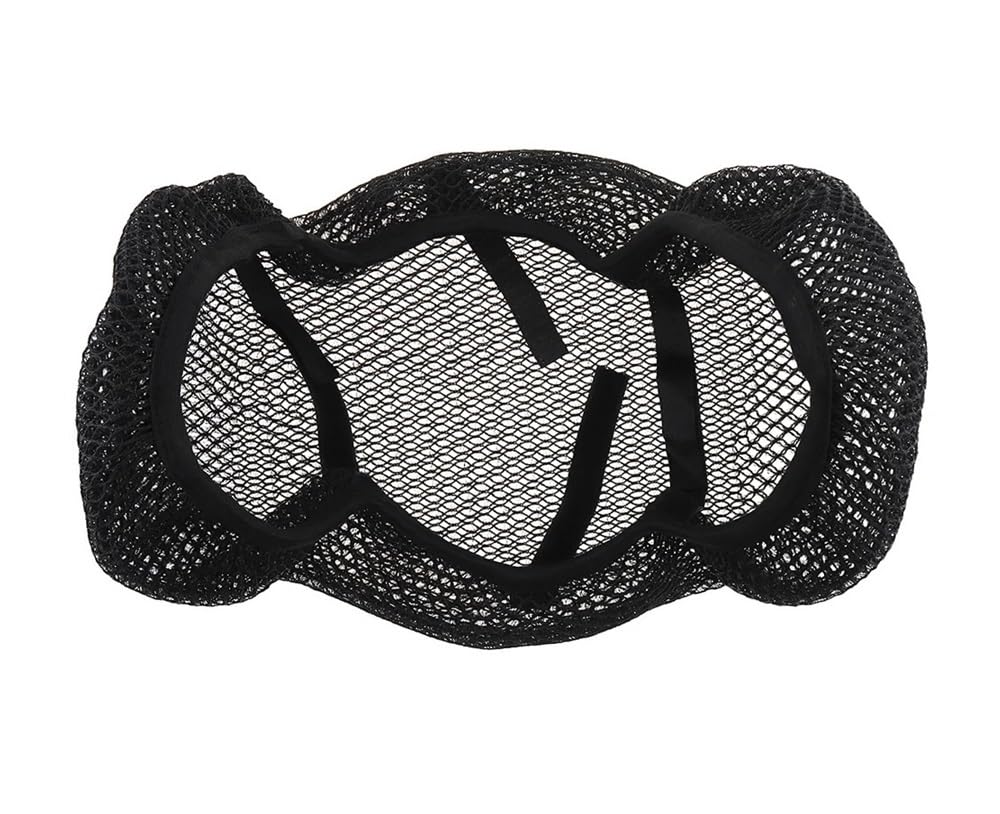 Mesh Stoff Sitz Abdeckung Motorradzubehör 3D-Schwarz-Mesh-Sitzbezug, Atmungsaktiv, Sonnenbeständig, rutschfest, Bequem, Motorrad-Schutzsitzbezug, S-6XL von LPFTHNDJK