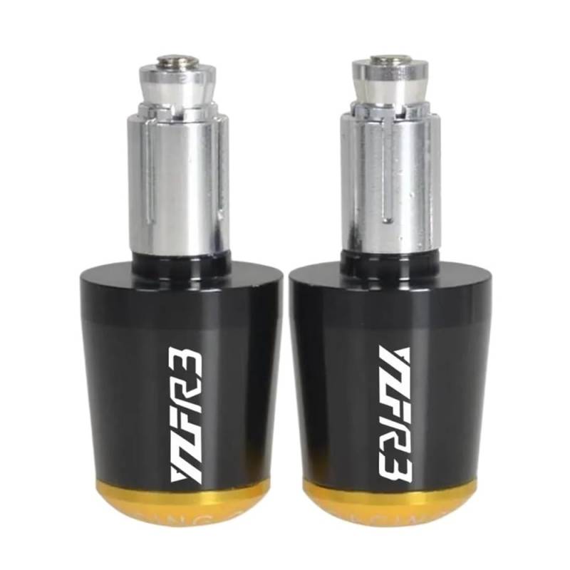 Motorrad Griff Bar End Für YAMA&HA YZF R3 Alle Jahre Motorrad Universal Lenker Griffe Enden Gegengewicht Lenker Slider Endkappen Stecker von LPFTHNDJK