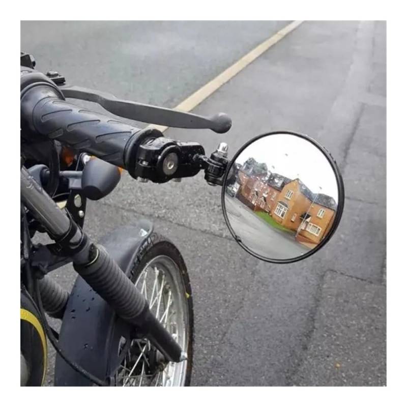 Seitenspiegel Spiegel Universal Motorrad Bar End Rearview Außenspiegel Lenker End Seite Spiegel Seitenspiegel Für Ho&n&da Für Kawasa&ki von LPFTHNDJK