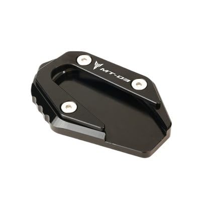 Seitenständer Vergrößerung Platte Motorrad CNC Kickstand Fuß Seitenständer Verlängerungspolster Trägerplatte Für YAMA&HA MT-03 MT-25 MT03 MT25 MT 03 MT 25 2014-2023 von LPFTHNDJK