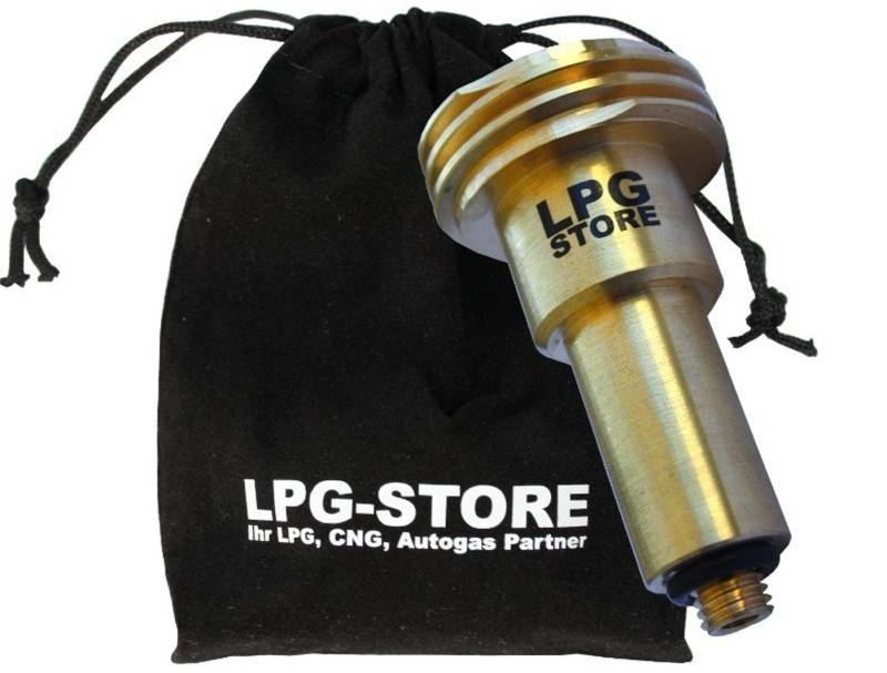 LPG Autogas Tankadapter ACME M10 Ausführung lang für Deutschland und Europa mit Stoffbeutel von LPG-Store