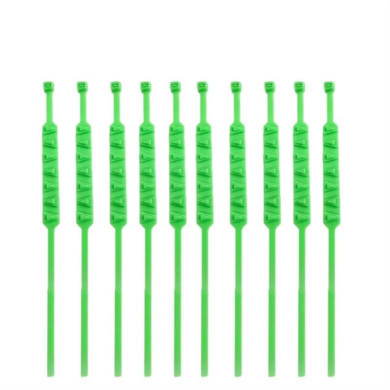 Schneeketten Universelle rutschfeste Schneeketten for Motorräder, Fahrräder, Winterreifen, Räder, rutschfeste Kabelbinder, Motorrad-Notfall-Kettenwerkzeug Universal Schneeketten Auto(10pcs green) von LPHFDCS