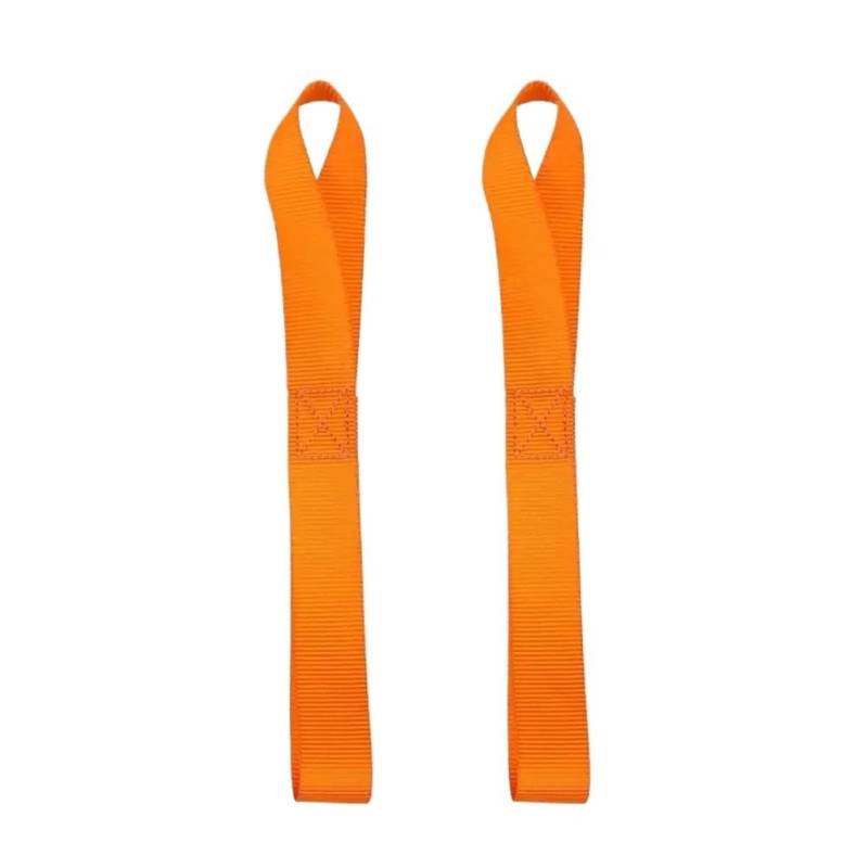 2 Stück Universal Zurrgurt Weich Nylon für Auto Motorrad (30,5 cm, Orange) von LPNGTNG