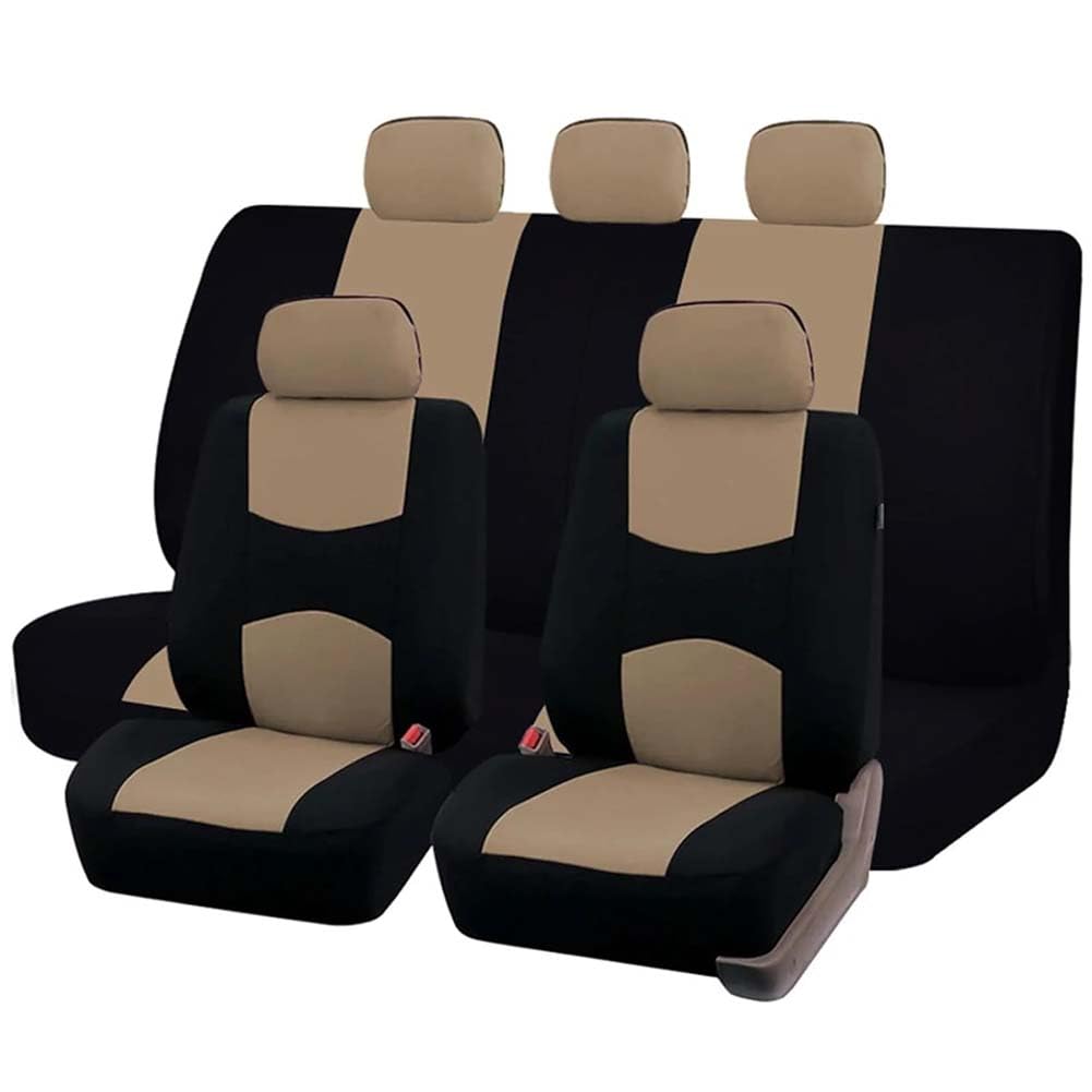 LPOJUHBSWAR Auto Sitzbezug für Infiniti Q45 2012-2025, Bequem Breathable Autositzbezüge Sitzschoner Protectors Innenraum Zubehör,A/Beige von LPOJUHBSWAR