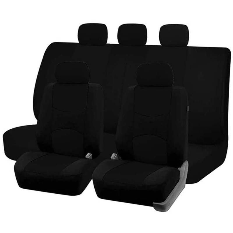 LPOJUHBSWAR Auto Sitzbezug für Kia NIRO 2012-2022, Bequem Breathable Autositzbezüge Sitzschoner Protectors Innenraum Zubehör,B/Black von LPOJUHBSWAR