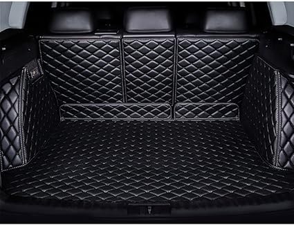 Auto Kofferraummatten für Audi A4 2008-2014, Kratzfeste Kofferraum Schutzmatten.,Black von LPOOSAKW