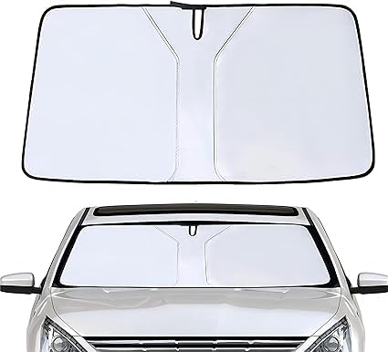 Sonnenschutz Auto Frontscheibe für Skoda Karoq (facelift 2021) 2021-, Faltbar Auto Sonnenschirm. von LPOOSAKW