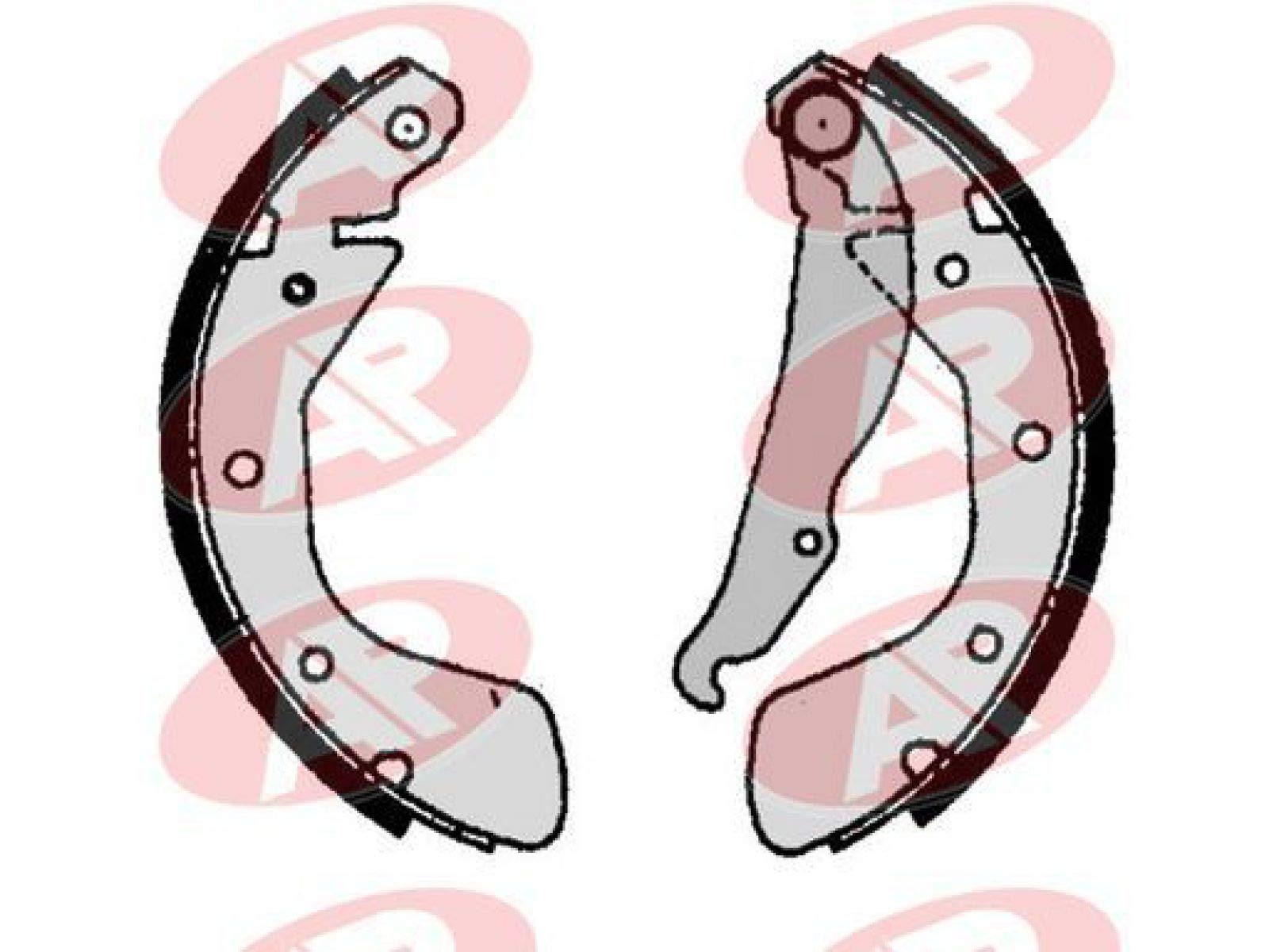 LPR Bremsbackensatz, 06800 von LPR Brakes