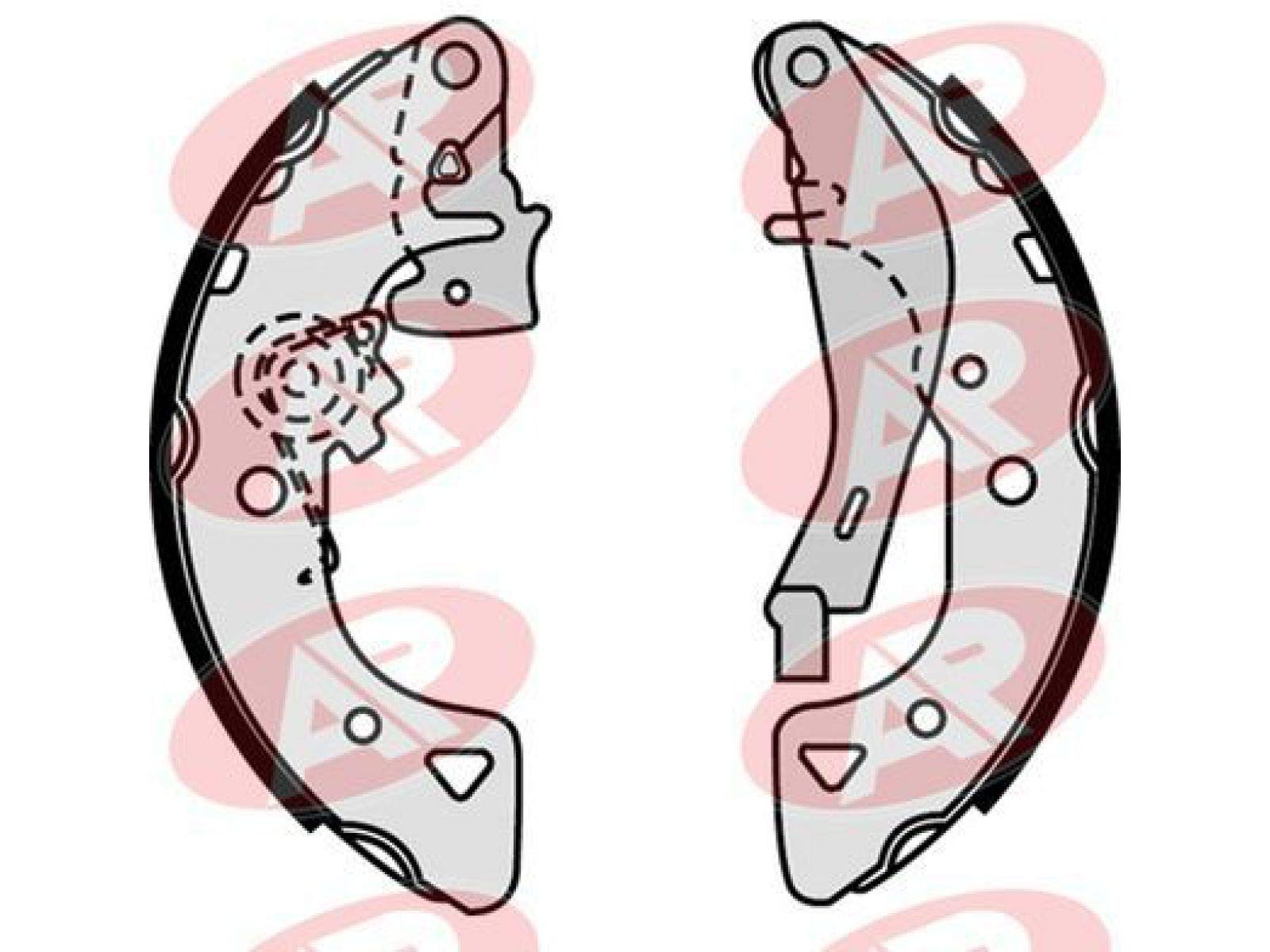 LPR Bremsbackensatz, 07540 von LPR Brakes