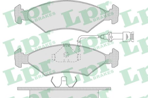 05P735 LPR Bremsbeläge (R90) OE Qualität von LPR Brakes