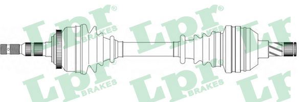 Antriebswelle Vorderachse links LPR DS37087 von LPR