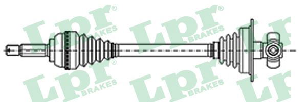 Antriebswelle Vorderachse links LPR DS52056 von LPR