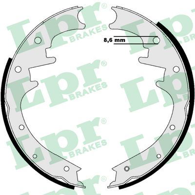 Bremsbackensatz Hinterachse LPR 07205 von LPR