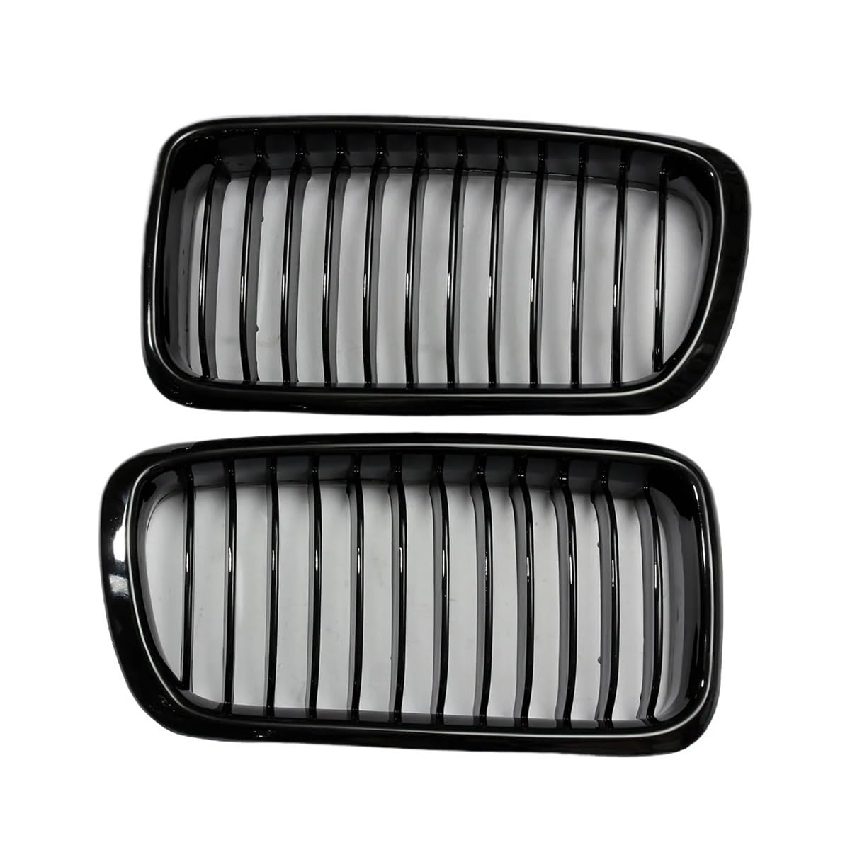 Auto frontstoßstange Grill 1 Paar Auto-Frontgrill Für 7er-Serie E38 4-türige Limousine 1999 2000 2001, Glänzend Schwarze Grill-Einzellamellenabdeckung von LPUYTRB