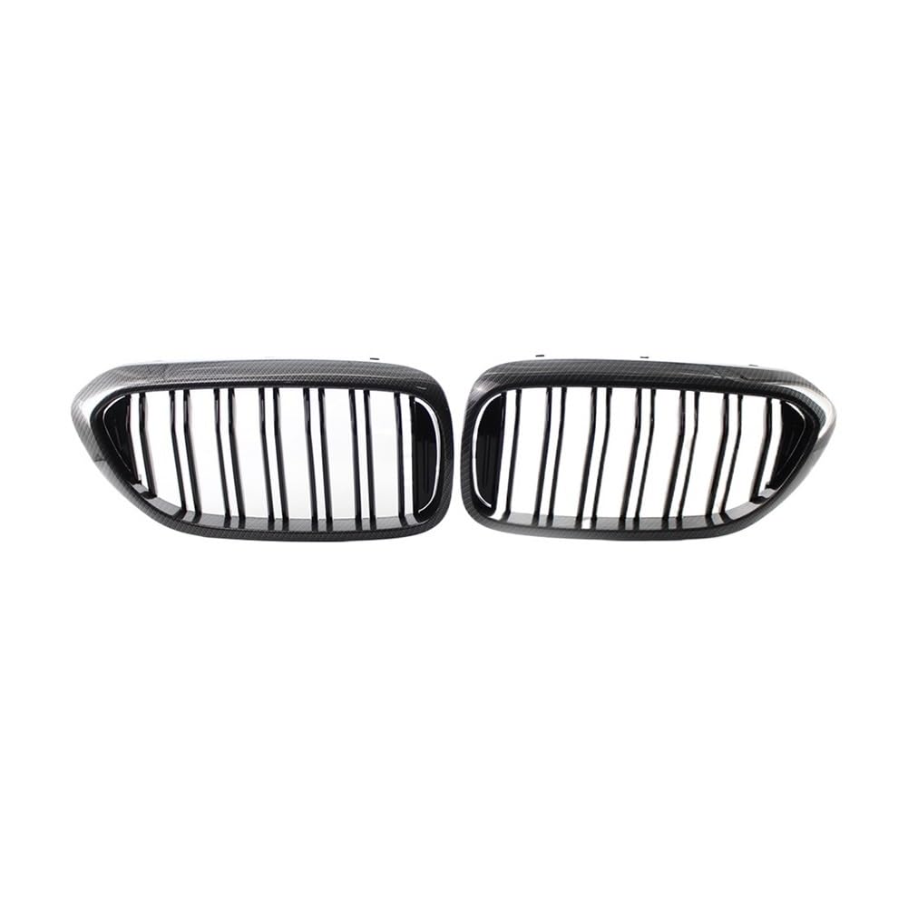 Auto frontstoßstange Grill 2 Stück Kohlefaser-ABS-Auto-Frontgrill Für 5er G30 G31 G38 530i 540i 2017 2018 2019 von LPUYTRB