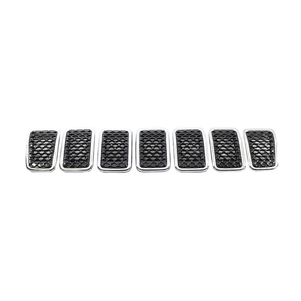 Auto frontstoßstange Grill 7PCS Auto Vorderen Stoßfänger Zentrale Grill Abdeckung Trim Ersetzen Mesh Gitter Für Cherokee 2019 2020 2021 2022 von LPUYTRB