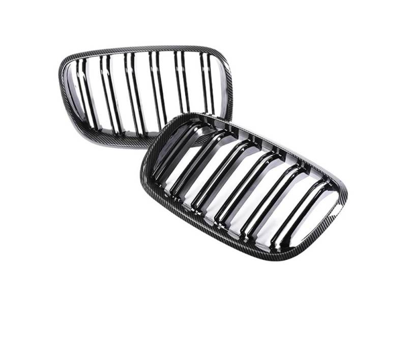 Auto frontstoßstange Grill Auto Front Carbon Grille Für XDrive 35d 30i 50i X5 X6 E70 E71 2007 2008 2009 2010 2011 2012 2013 Kühlergrill Abdeckung von LPUYTRB